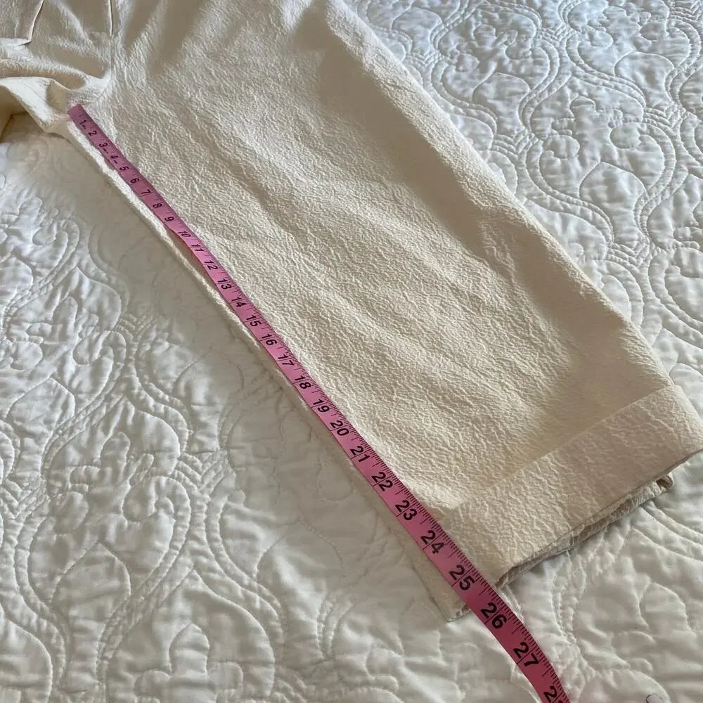 King Tuckfield Pleated Crinkled Trousers Pant Women’s Size Medium Quiet Luxury